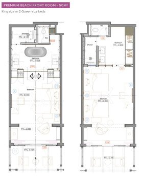 Premium Beach Front Room (50 m²)