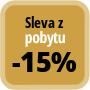 Zaplaťte minimálně 0 noc a získáte 15% slevu.